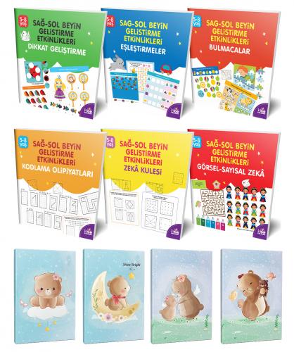 Sağ-Sol Beyin 6lı Kitap Seti ve 4 Defter-4