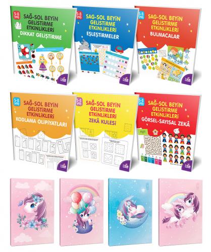 Sağ-Sol Beyin 6lı Kitap Seti ve 4 Defter-5