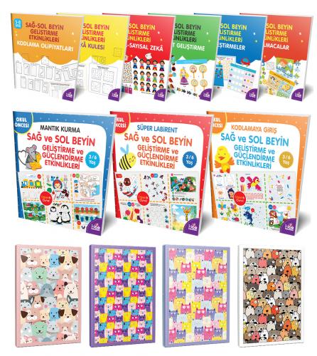 Sağ-Sol Beyin 9'lu Kitap Seti ve 4 Defter-2 - Halkkitabevi