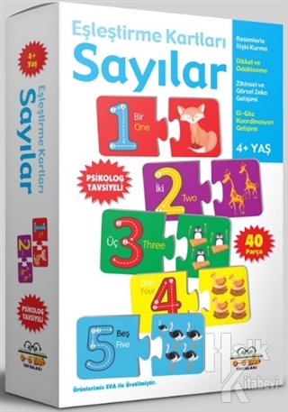Sayılar - Eşleştirme Kartları (4+ Yaş) - Halkkitabevi