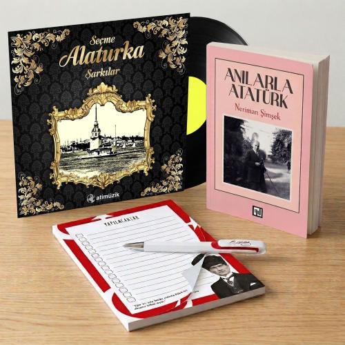 Seçme Alaturka Şarkılar Plak - Anılarla Atatürk - Bloknot ve Kalem