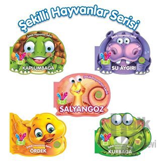 Şekilli Su Hayvanları Serisi Seti - 5 Kitap Takım - Halkkitabevi
