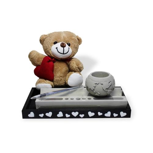 Sevgililer Günü Hediye Seti Masaüstü Organizerlı - Halkkitabevi