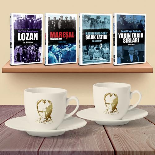 Silah Arkadaşları Hediye Seti - Yaldızlı Portre Fincan - Halkkitabevi