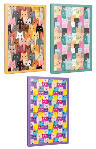 Sivri Kulaklar 3lü 64 Sayfa Çizgili Okul Defteri Seti -4