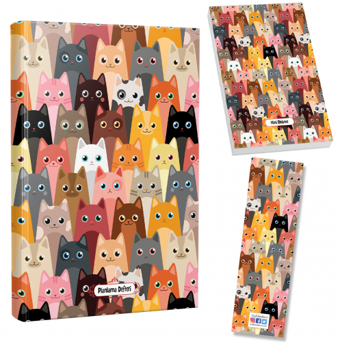 Sivri Kulaklar Planlama Defteri-Bloknot-Ayraç Seti