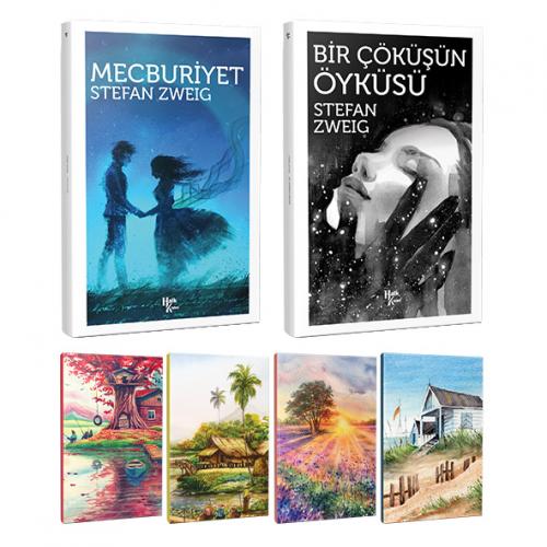 Stefan Zweig 2 Kitap Bir Arada ve 4 Defter -10 - Halkkitabevi