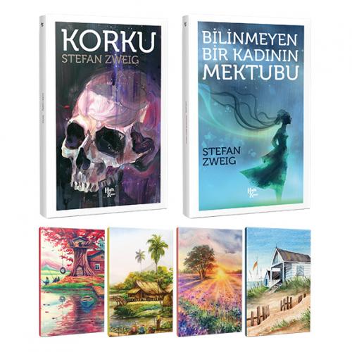 Stefan Zweig 2 Kitap Bir Arada ve 4 Defter -12