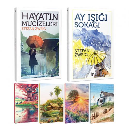 Stefan Zweig 2 Kitap Bir Arada ve 4 Defter -14 - Halkkitabevi