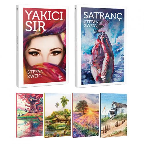 Stefan Zweig 2 Kitap Bir Arada ve 4 Defter -8