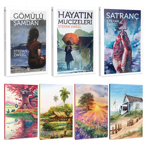 Stefan Zweig 3 Kitap Bir Arada ve 4 Defter -2 - Halkkitabevi