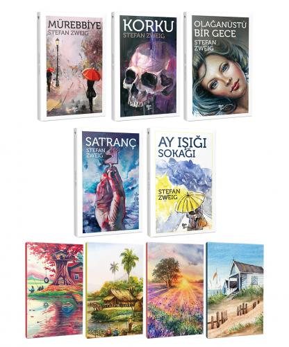 Stefan Zweig 5 Kitap Bir Arada ve 4 Defter -3