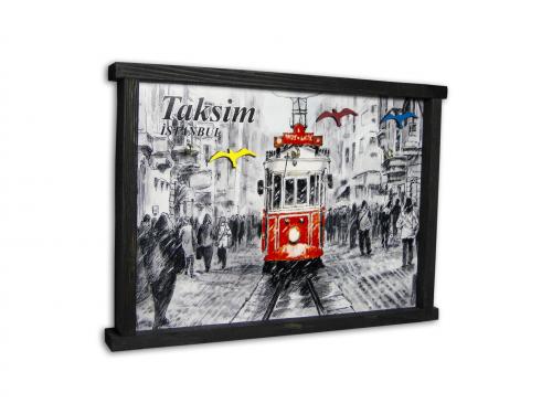 Taksim Temalı Tablo Anahtarlık Kutusu - Halkkitabevi