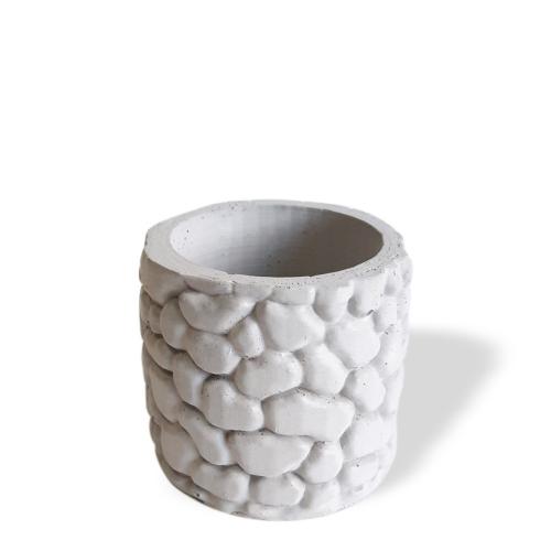 Taş Desenli Beton Saksı - Halkkitabevi