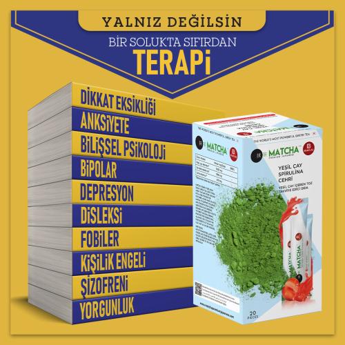 Terapi 10 Kitap Bir Arada ve Çilekli Matcha Çayı - Halkkitabevi
