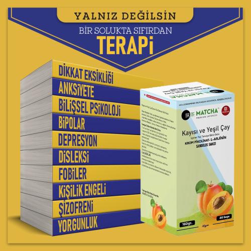 Terapi 10 Kitap Bir Arada ve Kayısı Matcha Çayı - Halkkitabevi