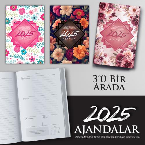 Üçlü 2025 Motivasyon Ajanda Seti