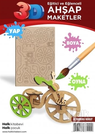 Üç Tekerlekli Bisiklet Ahşap Maket