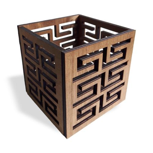 Versace Ahşap Kutu Mumluk - Halkkitabevi