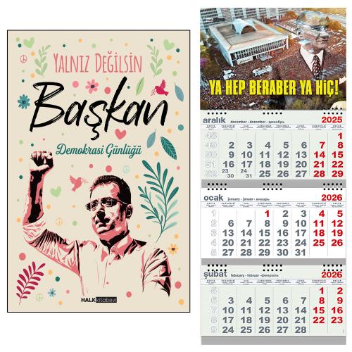 Yalnız Değilsin ve Başkan Gemici Duvar Takvimi-YHBYH