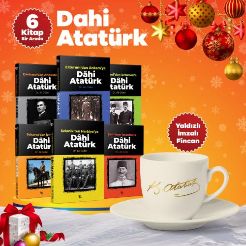 Yılbaşı Dahi Atatürk Yaldızlı İmza Fincan