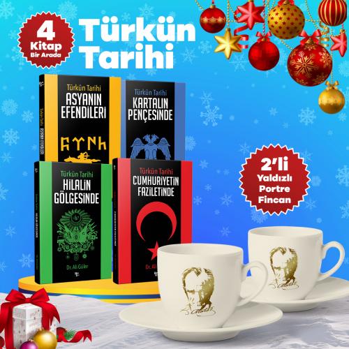 Yılbaşı Türkün Tarihi ve İkili Yaldızlı Portre Fincan - Halkkitabevi