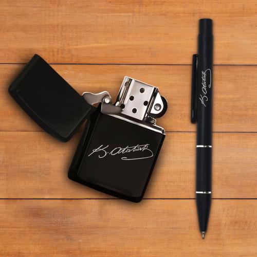 Benzinli Çakmak - İmzalı Kalem - Halkkitabevi